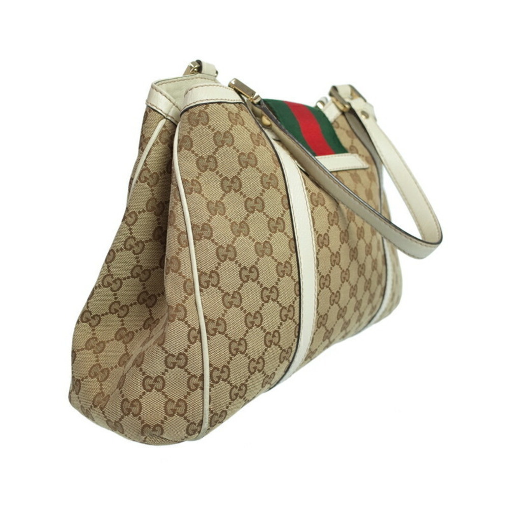Gucci Brown GG Canvas Web Tote